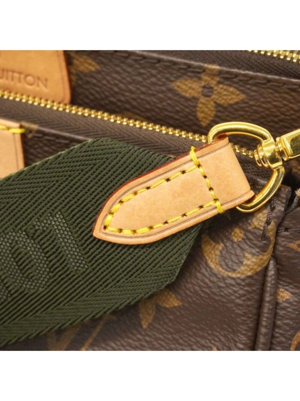 ★SOLD★ Louis Vuitton Handbag Monogram Multi Pochette Khaki 2-Way Bag - Picture 8 of 9